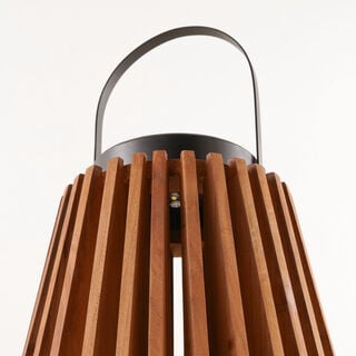 Homez wood solar lantern, brown 31*31*43 cm