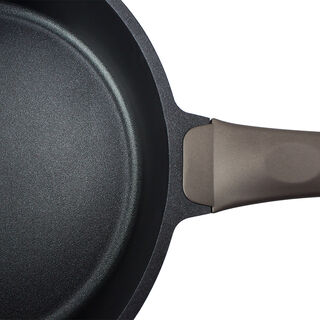 Alberto Cast Ceramic Deep Fry Pan With Glass Lid 30Cm