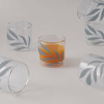 دلتي 6 قطع فناجين قهوة عربية قهوة زجاجية image number 0