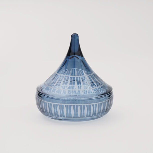 دلتي وعاء تمر زجاج 15 مل، أزرق image number 2