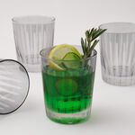 La Mesa Glass Tumbler Set 4Pcs 270Ml, Green image number 3