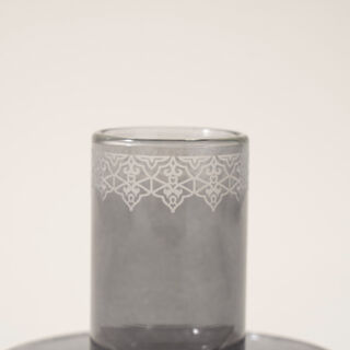 Dallaty glass 12pcs tea cup set, grey