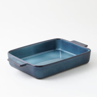 La Mesa stoneware oven to table rectangular dish 38*28.5*6cm, blue