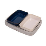 2 Pcs Nuts Dish On Cement Tray 10 Cm image number 0