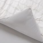 كوتاج طقم لحاف قطن 6 قطع بتصميم هندسي كينج، رمادي 240*220سم image number 2