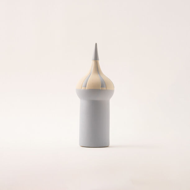 تحفة ديكور رمضاني سيراميك باللون الأزرق من هومز 10.2*10.2*27.5 سم image number 2
