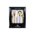 La Mesa gold stainless steel cutlery set 20 pc image number 1