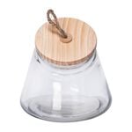 Alberto Leaning Glass Jar With Wooden Lid 1600Ml image number 2