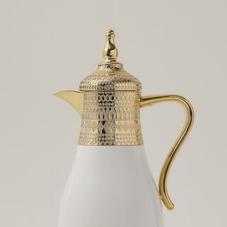 Dallaty set of 2 gold steel vacuum flask