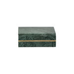 Green Marble Rectangle Box With Brass Inlay image number 0