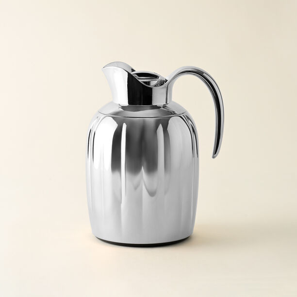 Dallaty pumpk steel vacuum flask chrome 1L image number 0
