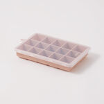 Alberto silicone ice cube mold 15 cubes with cover 19.7*12.7*3cm, brown image number 0