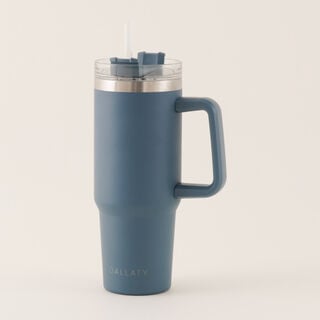 Dallaty Stainless Steel Thermo Bottle, Blue 600 Ml