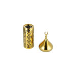 Homez Ceramic Decorative Piece, Gold 12.5*12.5*36Cm image number 2
