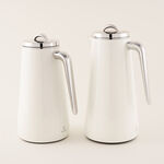 Dallaty 2 Pieces Thermos Set White Stainless Stee, 1L & 1.3 L image number 0