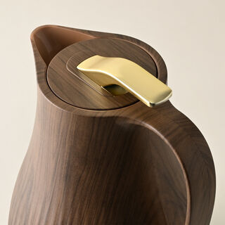 Dallaty plastic vacuum flask wooden 1L