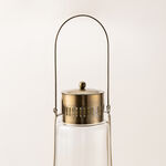 Homez gold metal lantern 24*24*72 cm image number 2