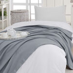 Natural Cotton Summer Bedspread Grey image number 0