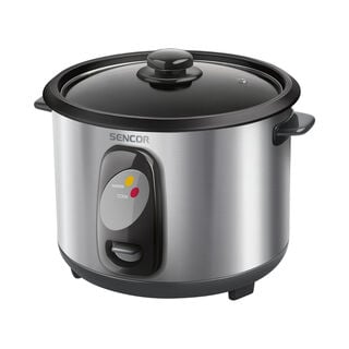 Sencor electric stainless steel silver rice cooker 400W, 1L