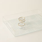 Dallaty Acrylic Tray With Frosted Pattern 40*30*6H cm image number 2