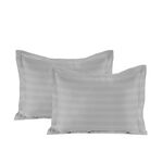 Ambra 2 pcs grey hygro cotton pillowcase 50*75 cm 400 thread count image number 0