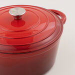 Alberto enameled cast iron dutch oven 4L, red image number 2