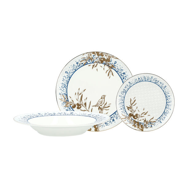 La Mesa blue porcelain 18 pc dinner set image number 1