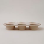 Alberto silicone muffin cake mould, 6 cups 29.8*18*3.9cm, cream image number 0