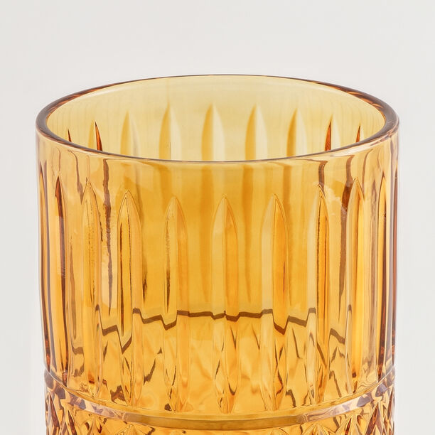 هومز سلة مهملات زجاج دايموند 18*18*26سم، بني image number 2