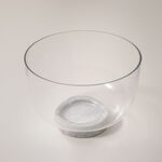 La Mesa glass bowl with marble base 16*16*12cm image number 0