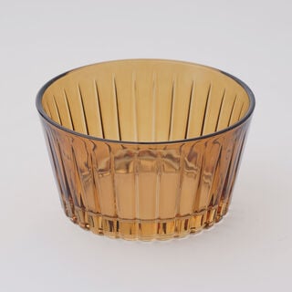 Dallaty Serving Bowl Glass Honey Coloer, 4 Pieces