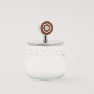 Pearl Collection Dallaty Sugar Pot Glass & Aluminum, silver 8.5*8.5*12cm