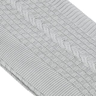  100% Cotton Knitted Throw