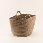 Homez jute storage basket woven 35*35*30cm, brown image number 0
