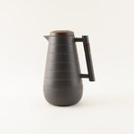 دلتي دلة بلاستيك مع خشب، رمادي غامق 1 لتر image number 0