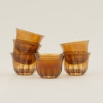 Dallaty 6pcs arabic coffee cup set, brown image number 0