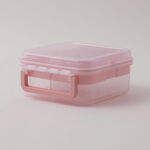 ألبرتو وعاء سلطة بلاستيك، وردي 21.8*18.1*8.4سم image number 0