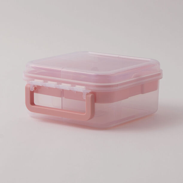 ألبرتو وعاء سلطة بلاستيك، وردي 21.8*18.1*8.4سم image number 0