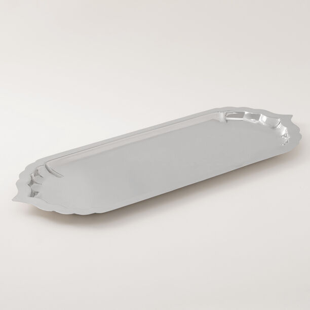 La Mesa Metal Serving Tray 60*23*2Cm, Silver image number 0