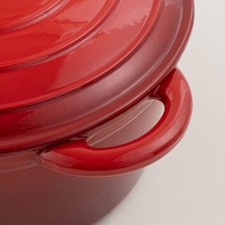 Alberto enameled cast iron dutch oven 4L, red