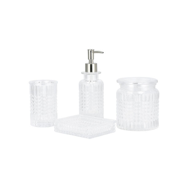 4 Pcs Crystal Bath Set image number 2