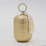 La Mesa Food Container Gold Plated, 9*9*17 Cm image number 0