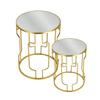 Nested Table Set Of 2 Gold
