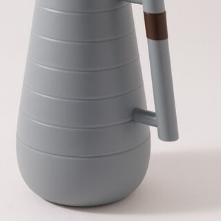 Dallaty Plastic Thermos With Wood Details, Light Blue, 1L