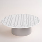 La Mesa grey/white porcelain 1 cake stand image number 0