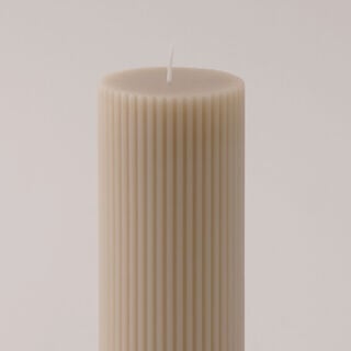 Homez Soya Wax Candle, Beige 7*7*15Cm