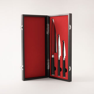 Samura mo v set 3pcs stainless steel knife in a gift box