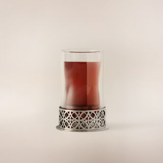 Dallaty glass & stainless steel 12pcs tea cups set Kairouan collection