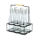  6 Pcs Glass Juice Bottle image number 1
