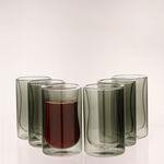 Rio porcelain 12pcs double glass tea set image number 2